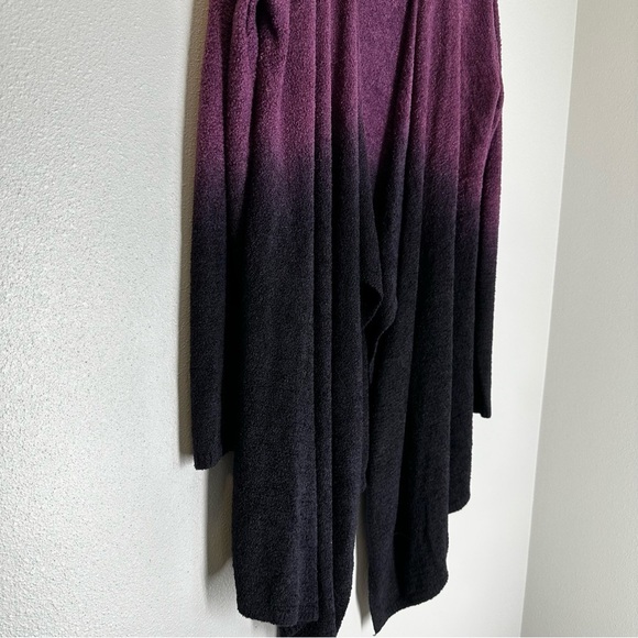 Barefoot Dreams Cozy Chic Calypso Wrap Cardigan Ombre Black Purple Size S/M - Picture 5 of 11